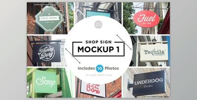 Shop sign mockup 1 By Itsmesimon