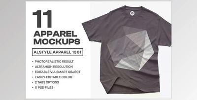 Alstyle Apparel 1301 T-Shirt Mockups