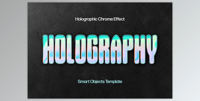 Holographic Chrome Text & Logos Effe - 92465001