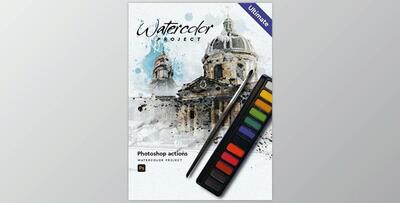 Watercolor Project – Architecture – Photoshop Action GraphicRiver-30305122 (ABR, ATN)