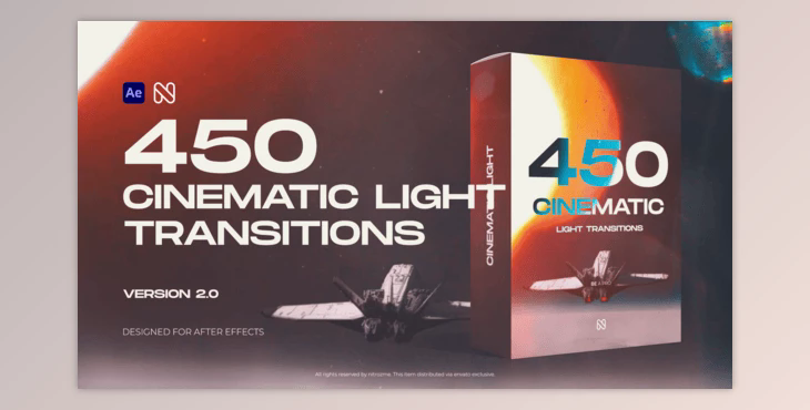 Cinematic Light Transitions (Videohive - 56304444) - AE Project