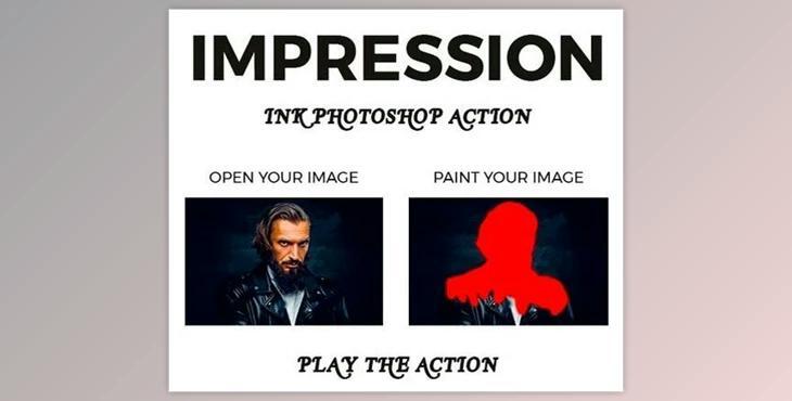 Graphicriver – Imprassion Ink Photoshop Action 21285770 (ABR, PAT, ATN)