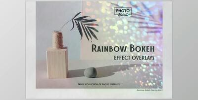 Rainbow Bokeh Effect Overlays CreativeMarket - 7006801