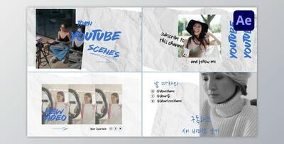 Torn Paper Social Media Slides for After Effects (Videohive 47406994) - AE Project