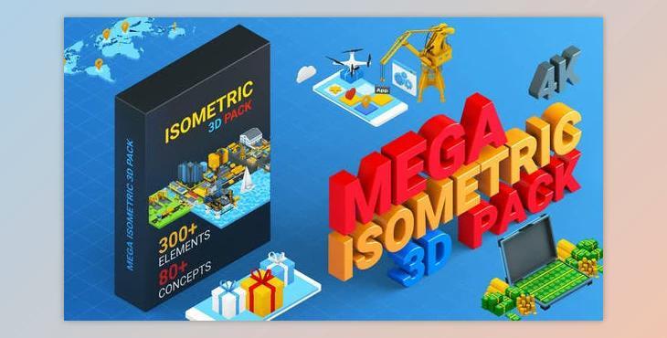 Isometric Mega Pack (Videohive 27019075) - AE Project