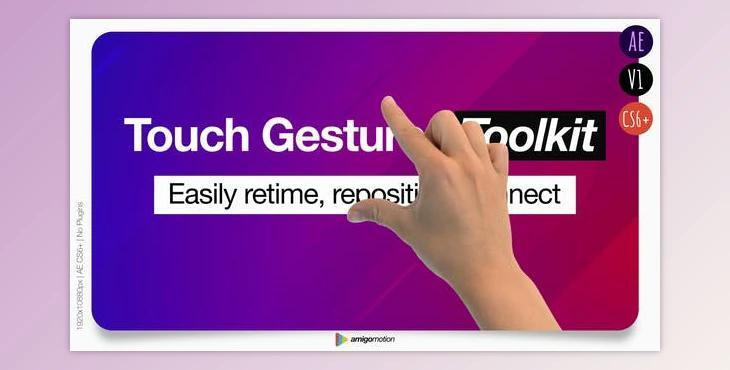 4K Touch Gestures Toolkit (Videohive 13442897) - AE Project