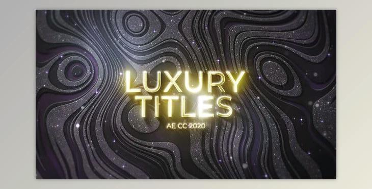 Luxury Liquid Titles (Videohive 42358731) - AE Project