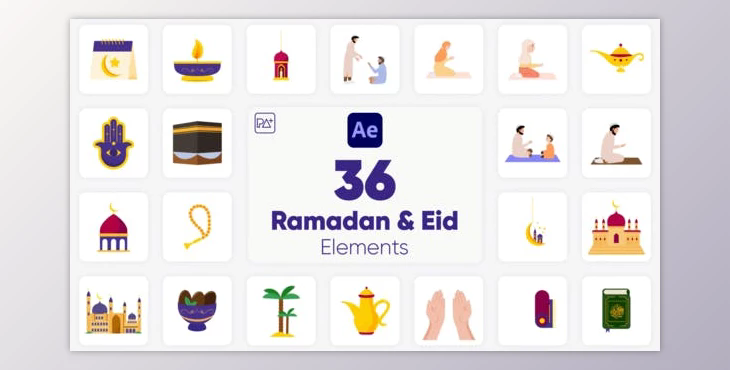 Ramadan & Eid Elements For After Effects (Videohive 44700176) - AE Project