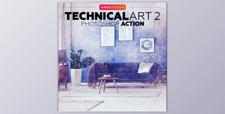 TechnicalArt 2 Photoshop Action By UnicDesign (ABR, PAT, ATN)