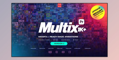 Multix // Transitions / Grids / Overlays / Wipes – 30670228 Videohive
