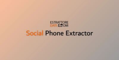 Estrattoredati Social Phone Extractor v7.1.0 + CRACK