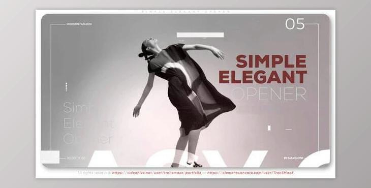 Simple Elegant Opener (Videohive 34858481) - AE Project