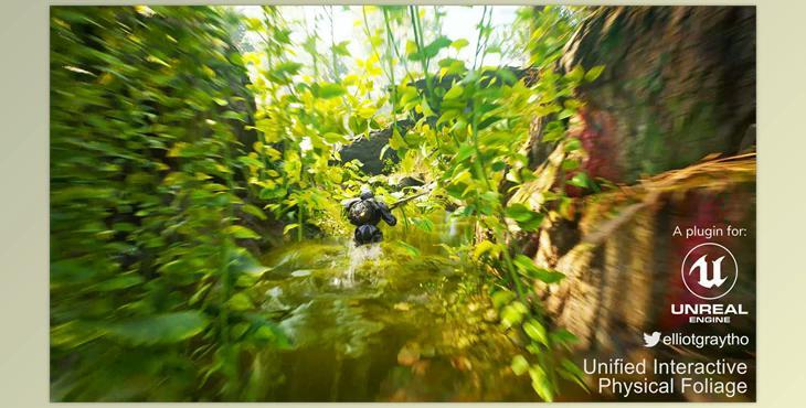 Unreal engine - UIPF - Unified Interactive Physical Foliage v5.3