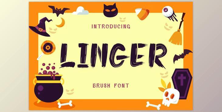 Linger - Brush Font Creative Market - 282514881