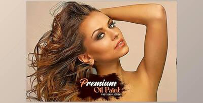 Premium Oil Paint Photoshop Action CreativeMarket - 6627873