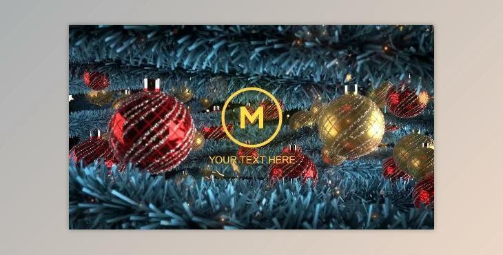 New Year And Christmas Garland With Logo (Motionarray 876744) - AE Project