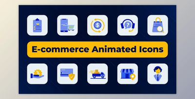 E-commerce Animated Icons (Videohive 50347700) - AE Project