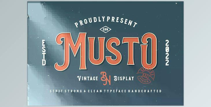 Musto – Vintage Display Font