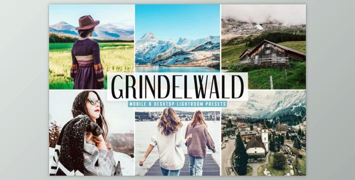 Grindelwald Mobile & Desktop Lightroom Presets by creativetacos