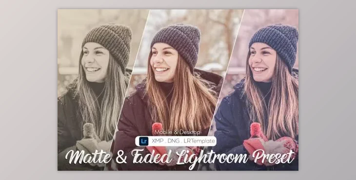 20 Matte & Faded Lightroom Presets - DX8SB93