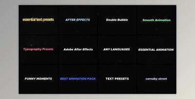 Text Animation Presets (Videohive 42889971) - AE Project