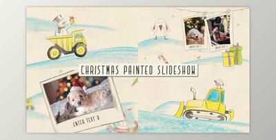 Christmas painted slideshow (Videohive 40334802) - AE Project