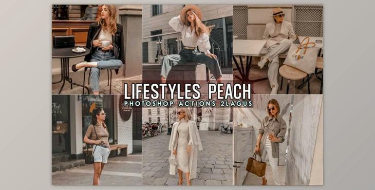 Lifestyles Peach Photoshop Actions by 2lagus