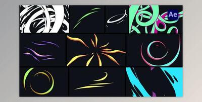 Ribbon and Line Motion Elements [After Effects] (Videohive 50043389) - AE Project