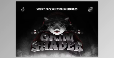 Grim Shader Illustrator Brushes - 91651563