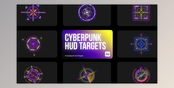 Cyberpunk HUD Targets for After Effects (Videohive 43960966) - AE Project