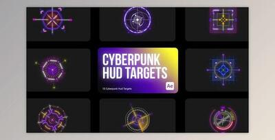 Cyberpunk HUD Targets for After Effects (Videohive 43960966) - AE Project