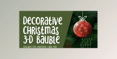 3D Christmas Bauble in Procreate with 10 Brushes, Metallic Overlay and Color Palettes