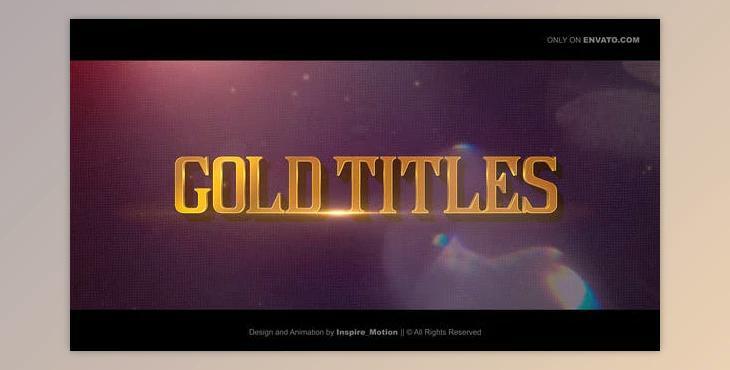 Gold Titles - Epical Trailer (Videohive 30482273) - AE Project