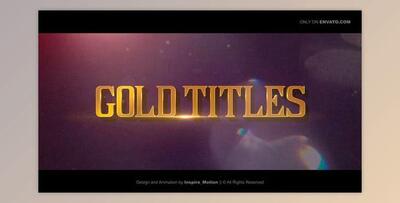 Gold Titles - Epical Trailer (Videohive 30482273) - AE Project