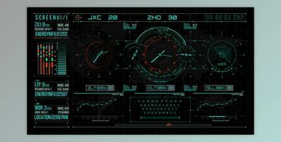 HUD700 UI Screen Gadget 2 (Videohive 45370469) - AE Project