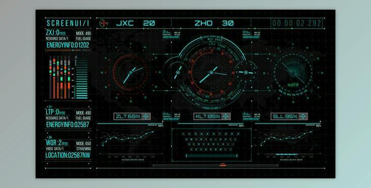 HUD700 UI Screen Gadget 2 (Videohive 45370469) - AE Project