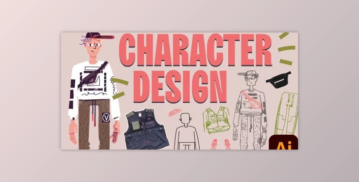 Storytelling Through Details! Building a stylized character in Adobe Illustrator