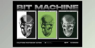 Bit Machine – Halftone Photoshop Action