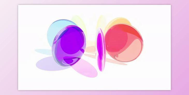 Colorful Translucent Glass Blocks Spin and Rotate on White Back Round Lenses Able to Loop Seamless (Videohive 47597378)