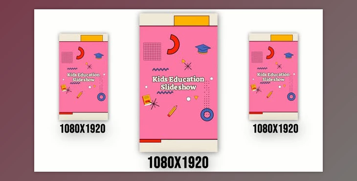 Kids Education Promo Instagram Story (1080×1920) (Videohive 39679497) - AE Project