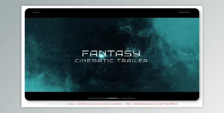 Smoke Fantasy Cinematic Trailer (VideoHive 46912071) - AE Project