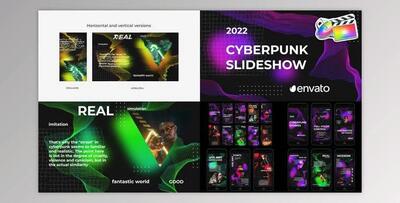 Cyberpunk Glitch Slideshow for FCPX (Videohive 45282319)