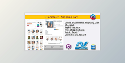 E-Commerce Shopping Cart v1.2 - C#, APS.NET4.5, SQL based web application Full Source