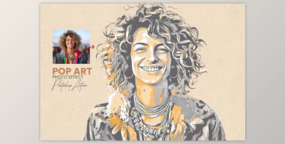 Pop Art Photoshop Effect - 92183520