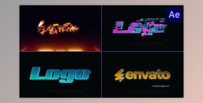 Cyberpunk Logo Reveal After Effects (Videohive 55608729) - AE Project