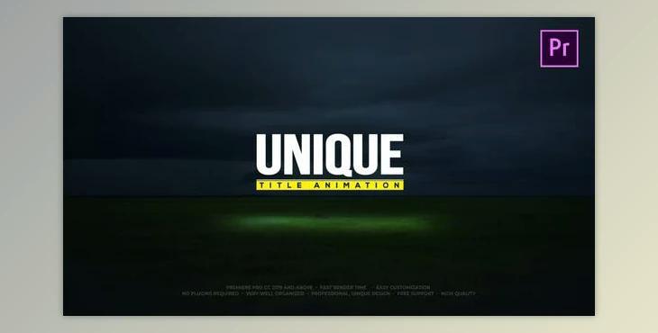 Unique Title Animations (Videohive 24820436)