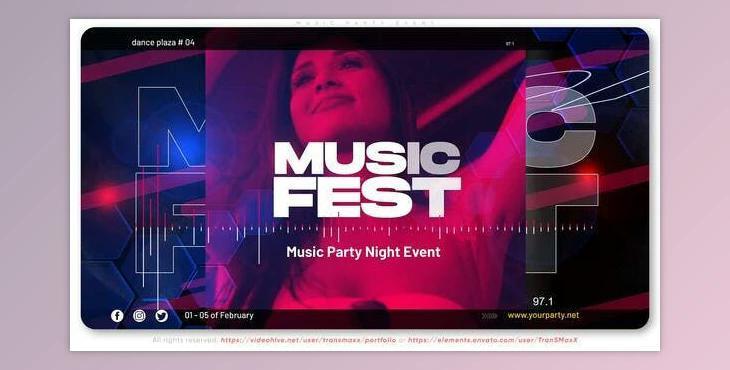 Music Party Event (Videohive 35656857) - AE Project
