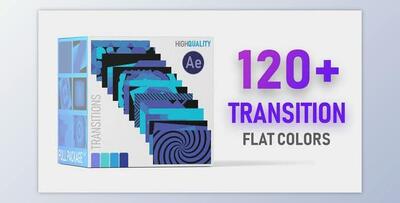 Flat Color Transition Pack HD (Videohive 38775508) - AE Project