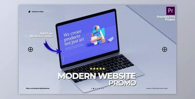 Modern Website Promo Premiere Pro (Videohive 33961741)
