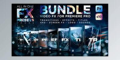 Presets Pack for Premiere Pro: Effects, Transitions, Titles, LUTS, Duotones, Sounds V12 (VideoHive 24028073)